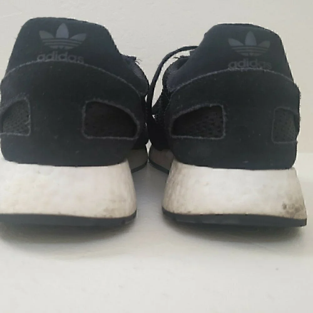 Men's Pre Own Adidas Boost black white Shoes 11.5 - Picture 7 of 8